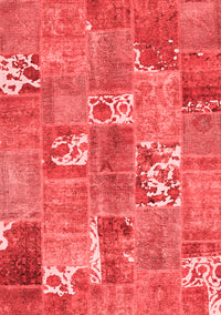 Patchwork Red Transitional Rug, con1193red