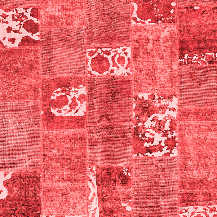 Patchwork Red Transitional Area Rugs