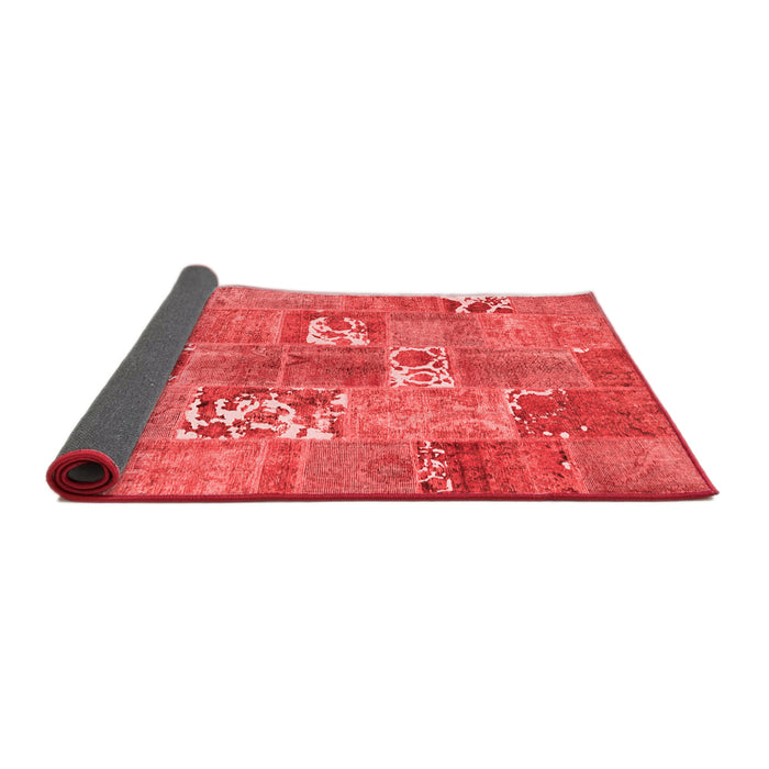 Patchwork Red Transitional Area Rugs