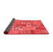 Patchwork Red Transitional Area Rugs