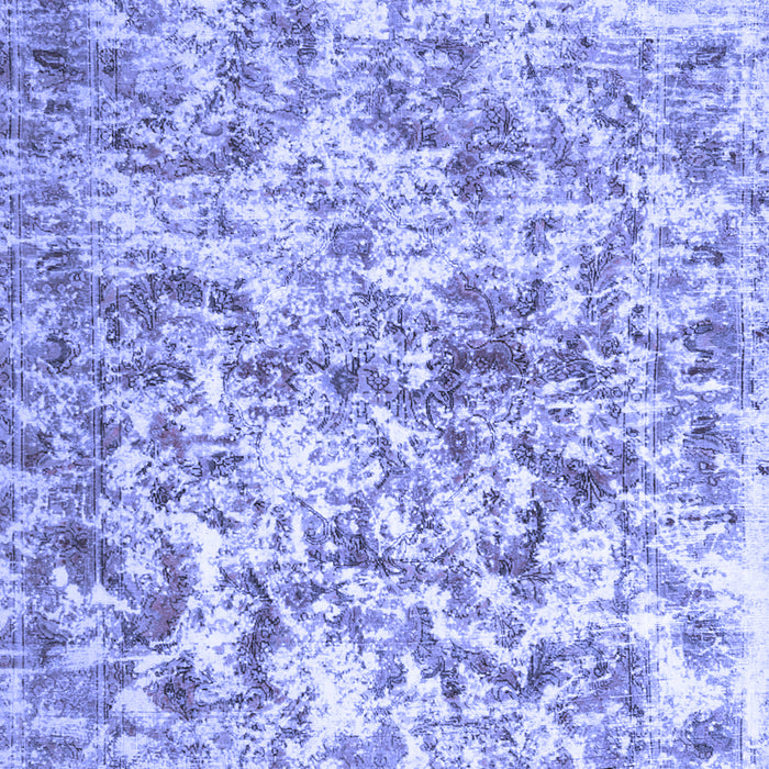 Machine Washable Abstract Blue Contemporary Rug, wshcon1194blu