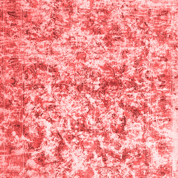 Machine Washable Abstract Red Contemporary Rug, wshcon1194red