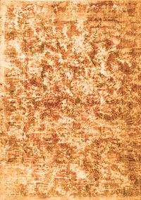 Abstract Orange Contemporary Rug, con1194org