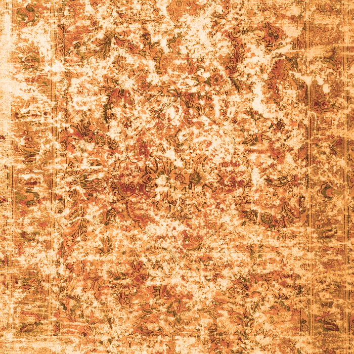 Abstract Orange Contemporary Rug, con1194org