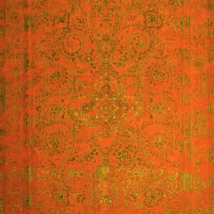 Machine Washable Persian Yellow Bohemian Rug, wshcon1195yw