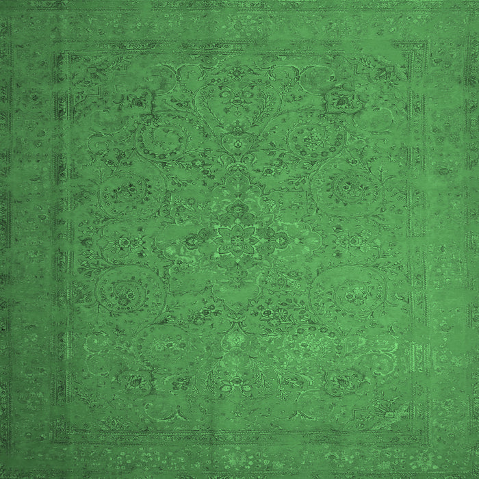 Square Persian Emerald Green Bohemian Rug, con1195emgrn