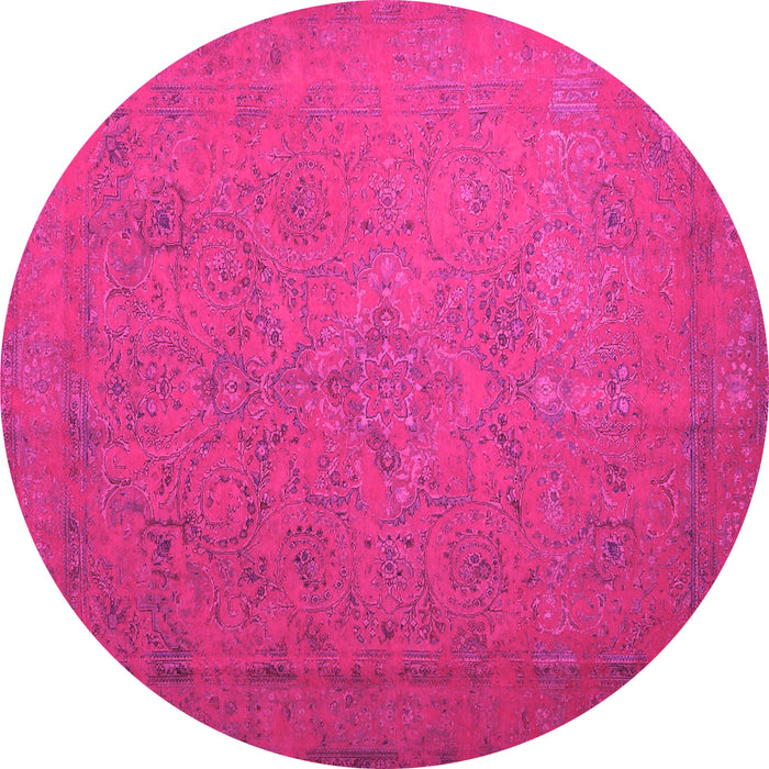 Round Persian Pink Bohemian Rug, con1195pnk