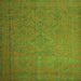 Serging Thickness of Persian Green Bohemian Rug, con1195grn