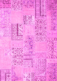 Patchwork Pink Transitional Rug, con1196pnk