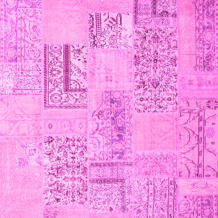 Patchwork Pink Transitional Rug, con1196pnk