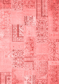 Patchwork Red Transitional Rug, con1196red