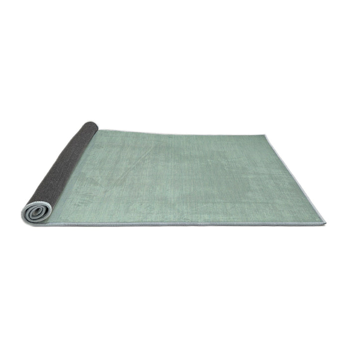 Thickness of Contemporary Blue Green Modern Rug, con1197