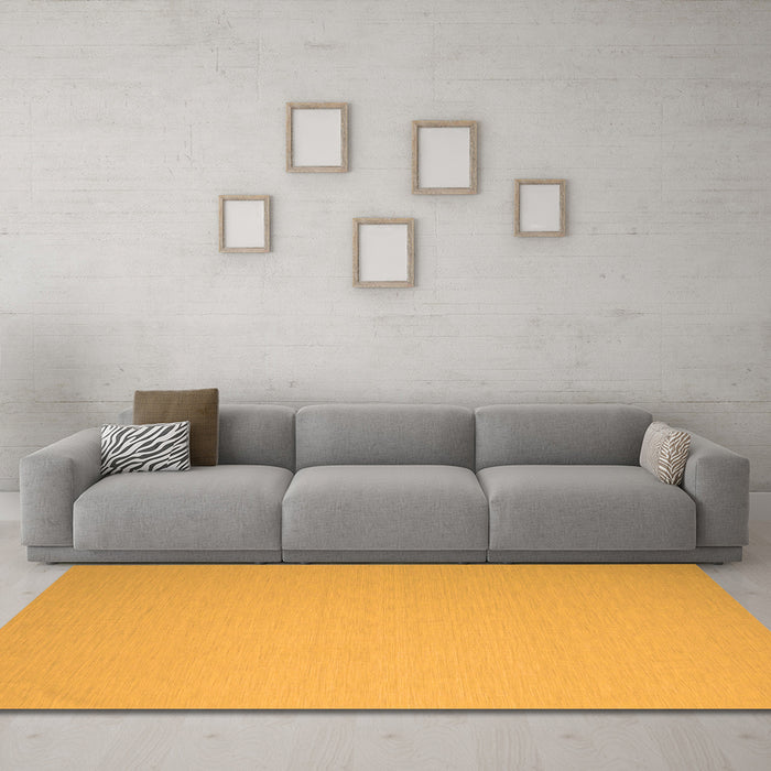 Machine Washable Abstract Orange Contemporary Area Rugs in a Living Room, wshcon1197org