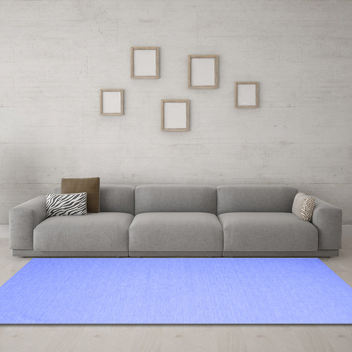 Machine Washable Abstract Blue Contemporary Rug in a Living Room, wshcon1197blu