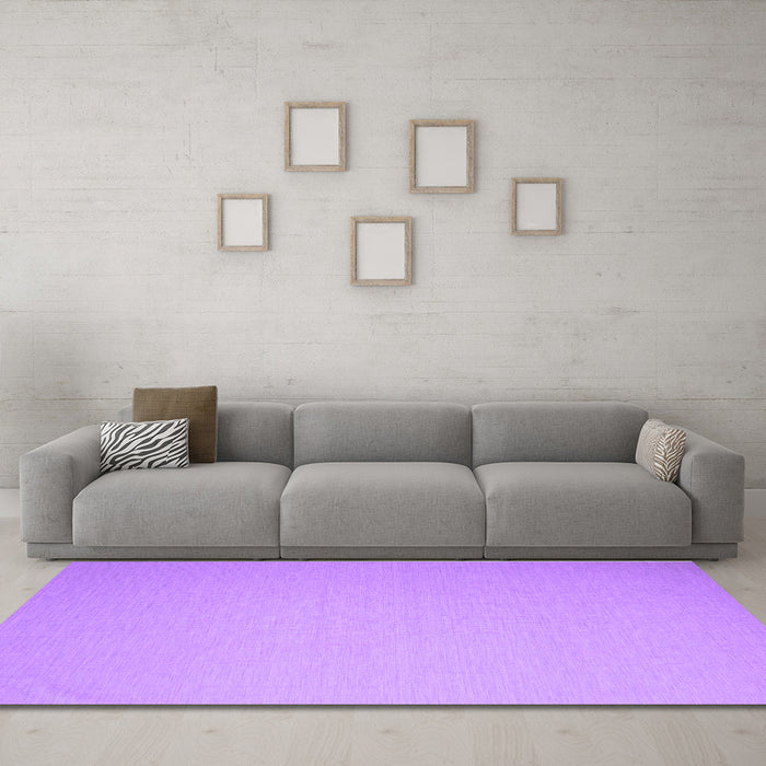 Machine Washable Abstract Purple Contemporary Area Rugs in a Living Room, wshcon1197pur