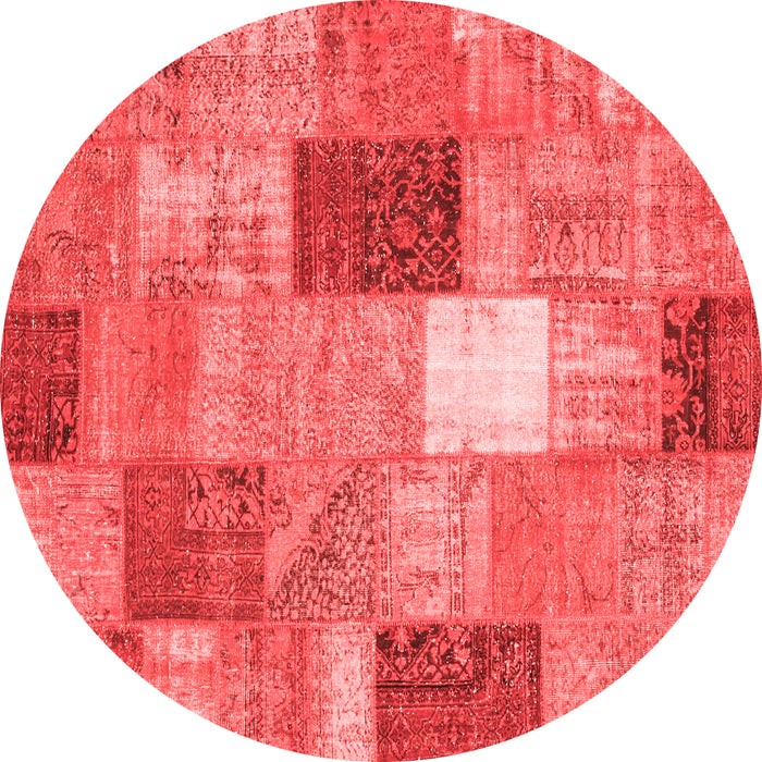 Patchwork Red Transitional Rug, con1198red