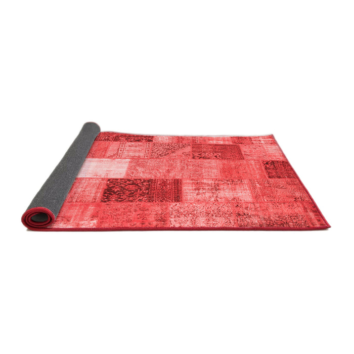 Patchwork Red Transitional Area Rugs