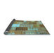 Sideview of Patchwork Light Blue Transitional Rug, con1198lblu