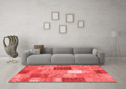 Transitional Red Washable Rugs