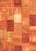 Patchwork Orange Transitional Rug, con1198org