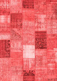 Patchwork Red Transitional Rug, con1198red