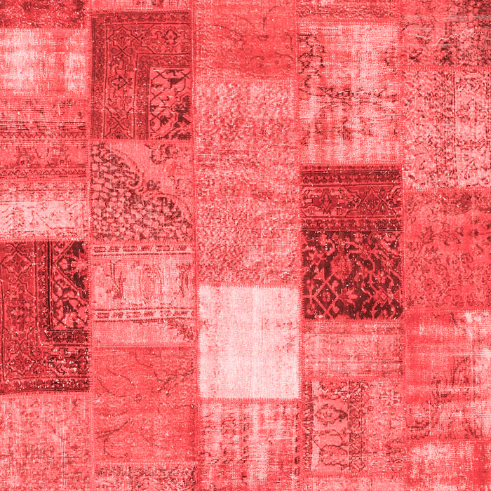 Patchwork Red Transitional Area Rugs