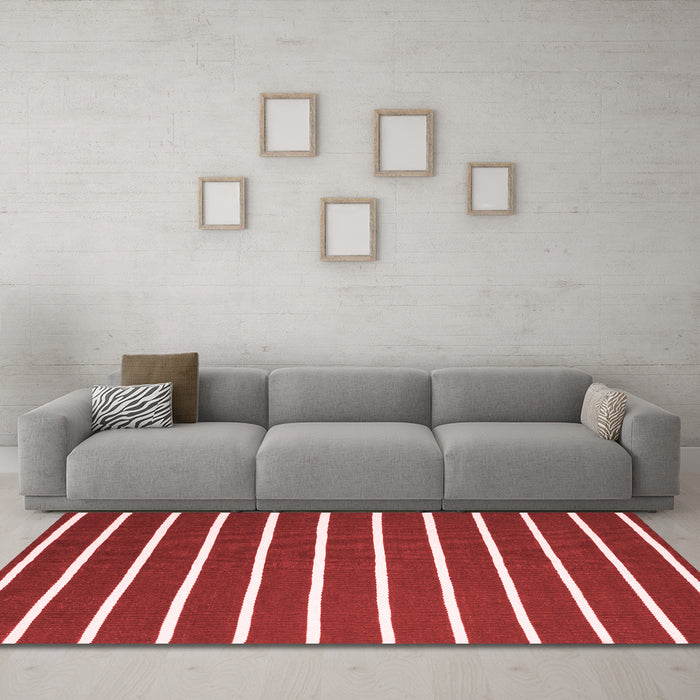 Contemporary Red Washable Rugs