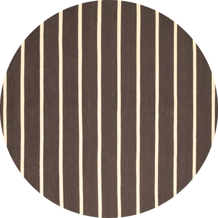 Round Machine Washable Abstract Brown Contemporary Rug, wshcon1199brn