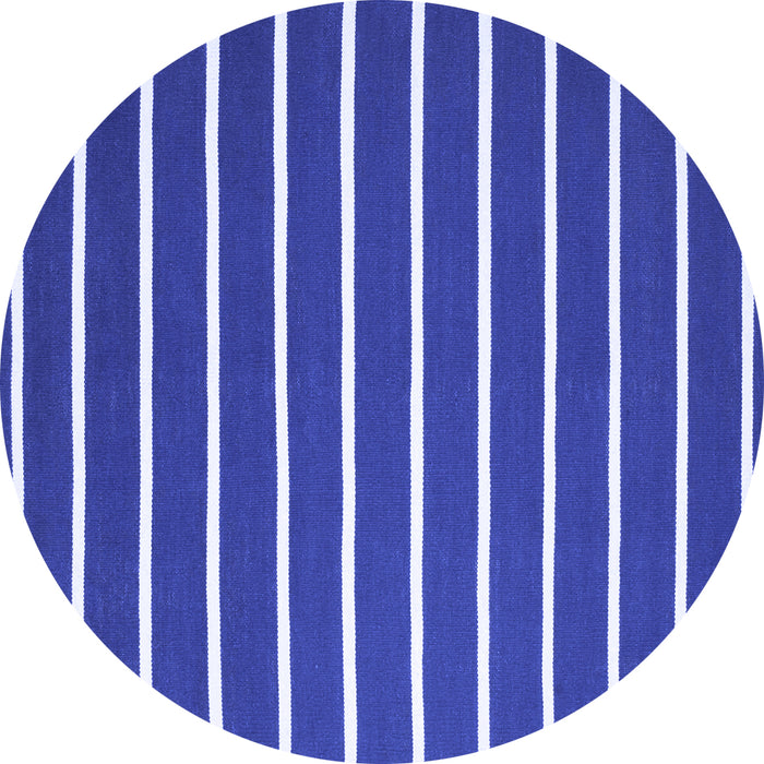 Round Machine Washable Abstract Blue Contemporary Rug, wshcon1199blu