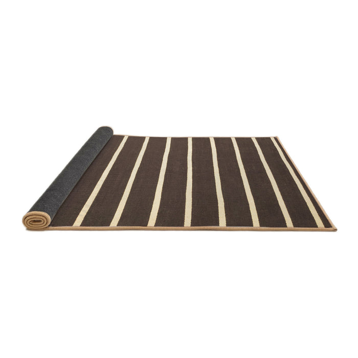 Sideview of Abstract Brown Contemporary Rug, con1199brn