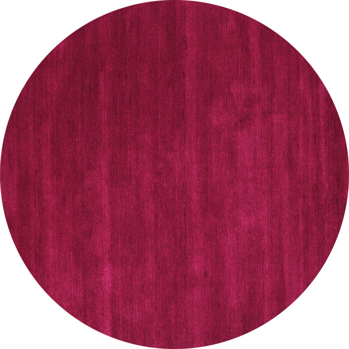 Round Machine Washable Abstract Pink Contemporary Rug, wshcon119pnk