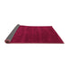 Sideview of Abstract Pink Contemporary Rug, con119pnk
