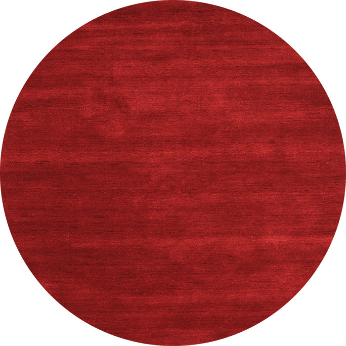 Square Abstract Orange Contemporary Rug, con119org