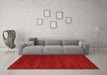 Machine Washable Abstract Orange Contemporary Area Rugs in a Living Room, wshcon119org