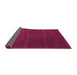 Sideview of Abstract Purple Contemporary Rug, con119pur