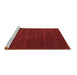 Sideview of Machine Washable Abstract Brown Contemporary Rug, wshcon119brn