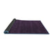 Sideview of Abstract Blue Contemporary Rug, con119blu