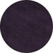 Round Abstract Blue Contemporary Rug, con11blu