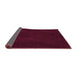 Sideview of Abstract Purple Contemporary Rug, con11pur