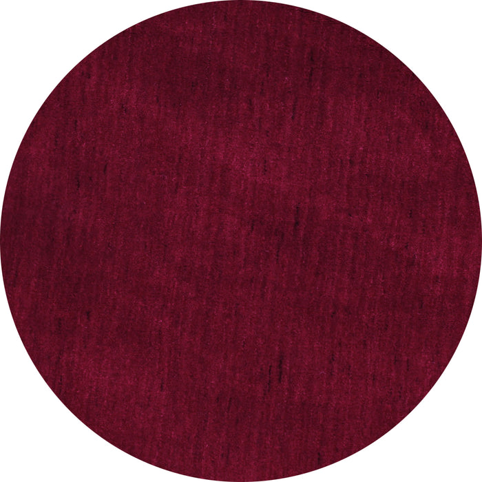 Round Machine Washable Abstract Pink Contemporary Rug, wshcon11pnk