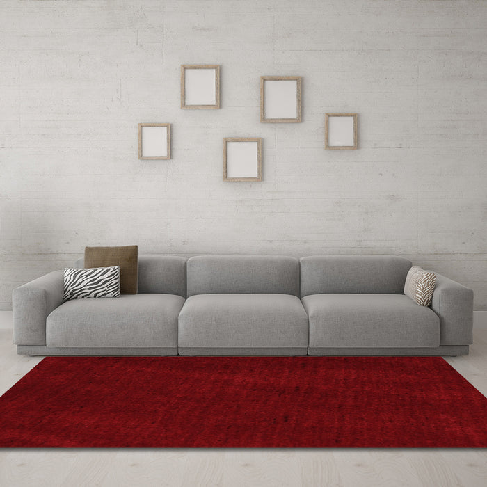 Contemporary Red Washable Rugs
