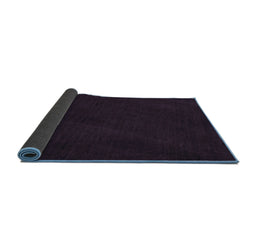 Sideview of Abstract Blue Contemporary Rug, con11blu