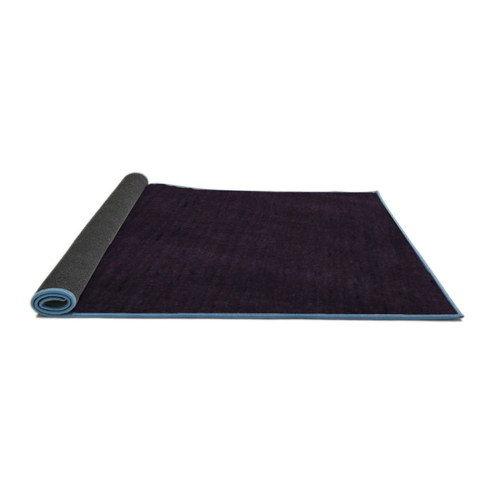 Sideview of Abstract Blue Contemporary Rug, con11blu
