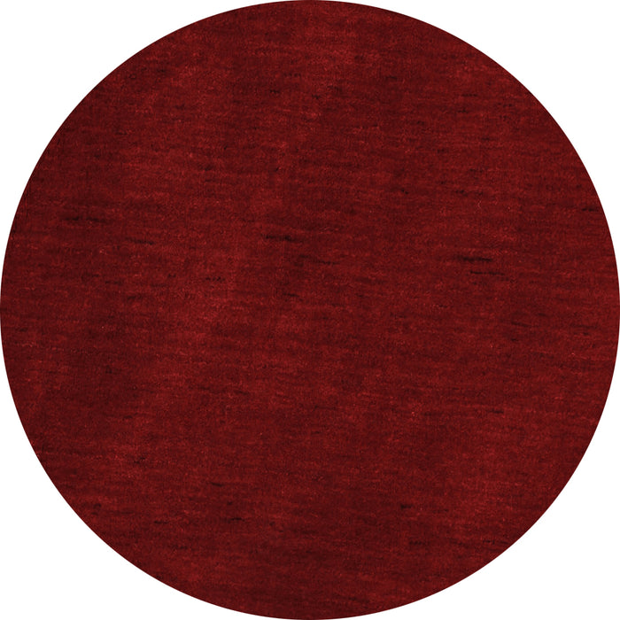 Square Abstract Orange Contemporary Rug, con11org