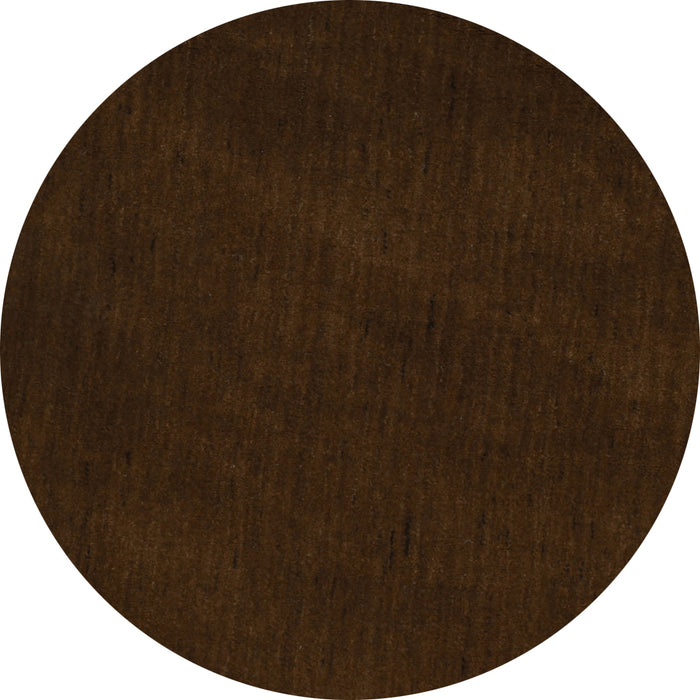 Round Abstract Turquoise Contemporary Rug, con11turq