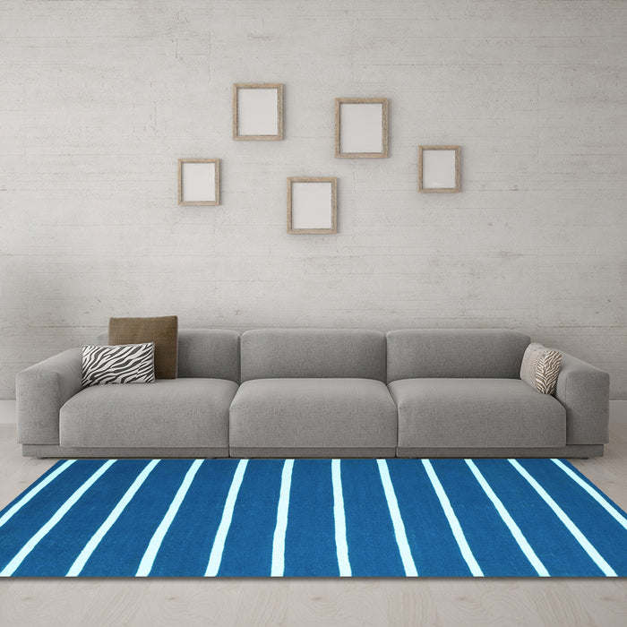 Machine Washable Abstract Light Blue Contemporary Rug in a Living Room, wshcon1200lblu