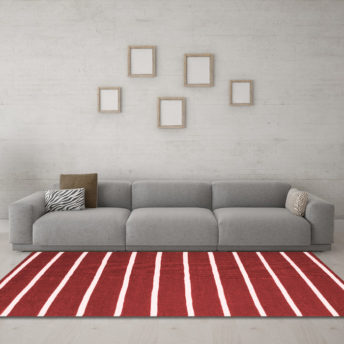 Contemporary Red Washable Rugs