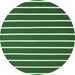 Round Abstract Emerald Green Contemporary Rug, con1200emgrn