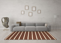 Machine Washable Abstract Orange Contemporary Area Rugs in a Living Room, wshcon1200org