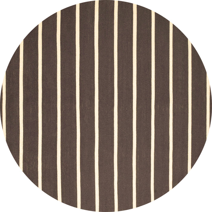 Round Machine Washable Abstract Brown Contemporary Rug, wshcon1200brn